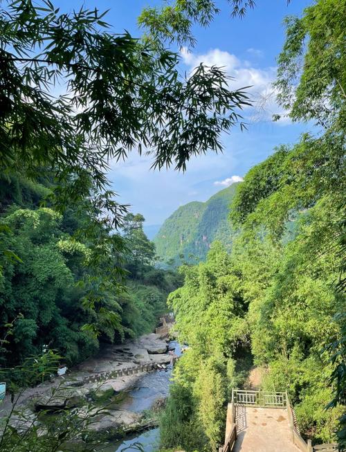 蜀南竹海风景区拥有丰富的旅游资源,集竹景,山水,湖
